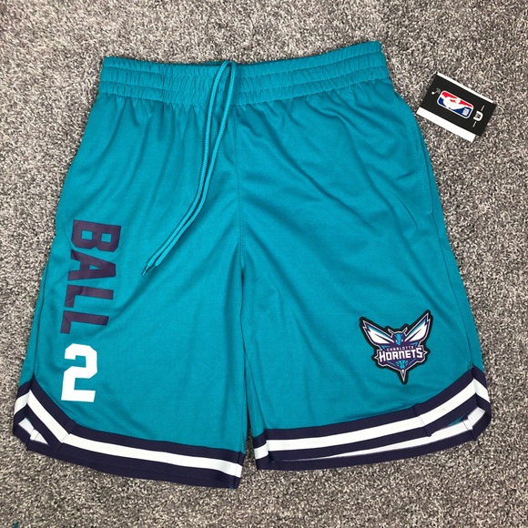 Ultra Game Charlotte Hornets #2 Mens LaMelo Ball Basketball Shorts Size L Large - Picture 1 of 8